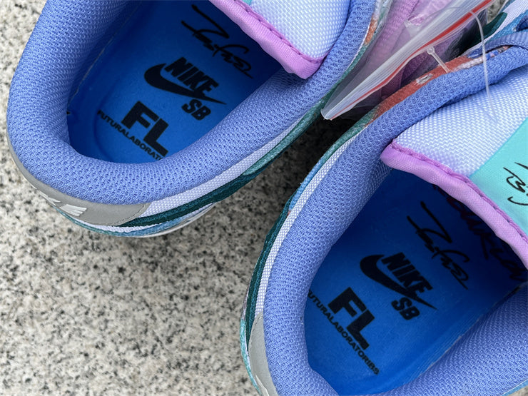 Nike x Futura Laboratories SB Dunk Low 'Bleached Aqua'