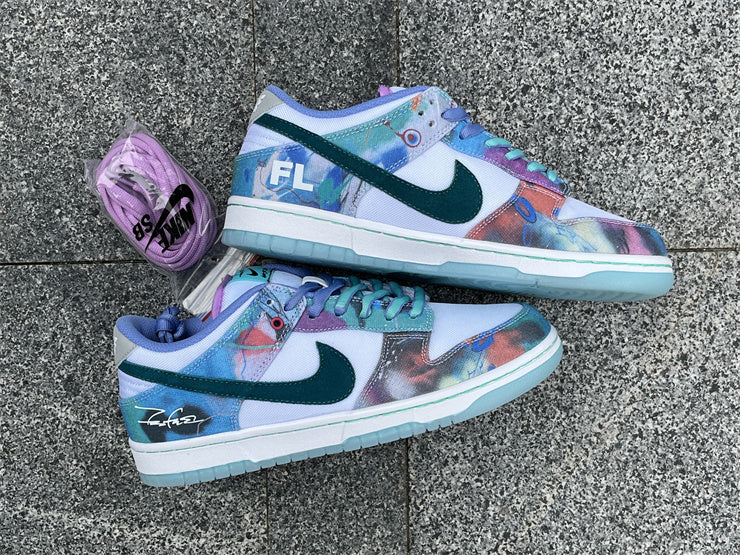 Nike x Futura Laboratories SB Dunk Low 'Bleached Aqua'