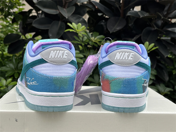 Nike x Futura Laboratories SB Dunk Low 'Bleached Aqua'
