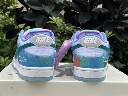 Nike x Futura Laboratories SB Dunk Low 'Bleached Aqua'
