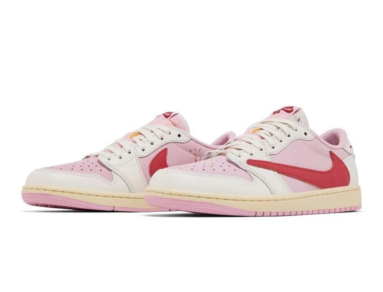 jordan 1 Retro Low OG SP x Travis Scott Sail Tropical Pink - Brand New