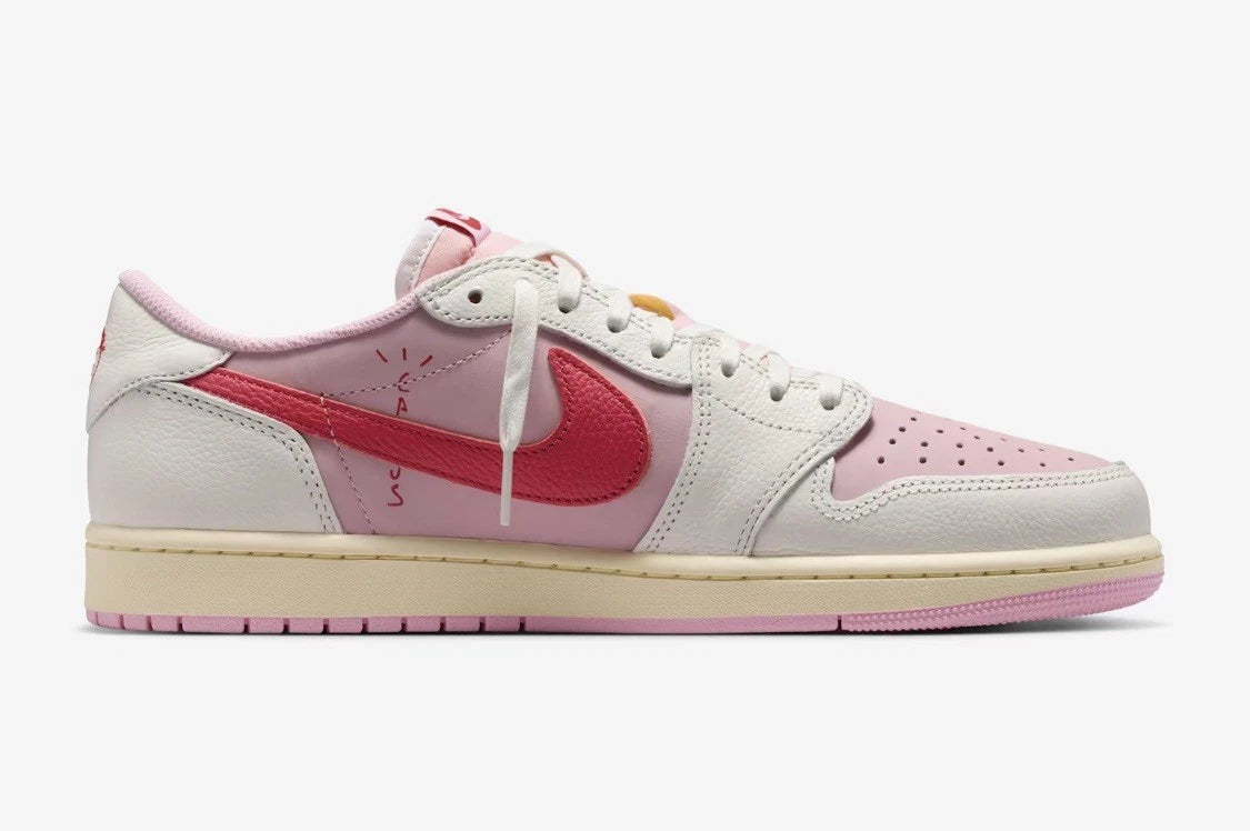 jordan 1 Retro Low OG SP x Travis Scott Sail Tropical Pink - Brand New