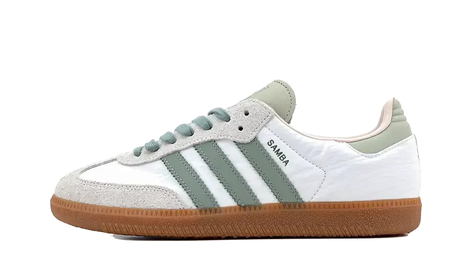 Samba OG  Cloud White Silver Green